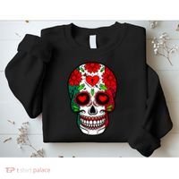 Mexican Sugar Skull Sweatshirt thumb 2