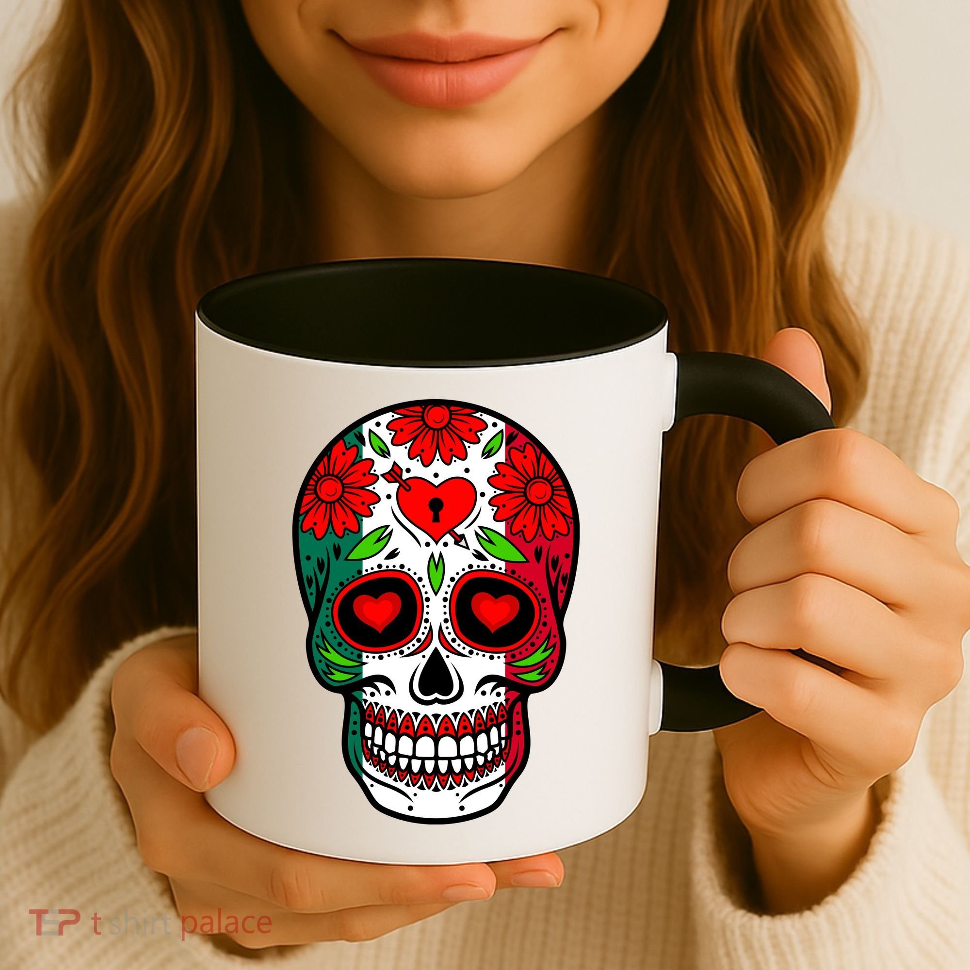 Mexican Sugar Skull Coffee Mug