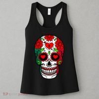 Mexican Sugar Skull Women's Tank Top thumb 3