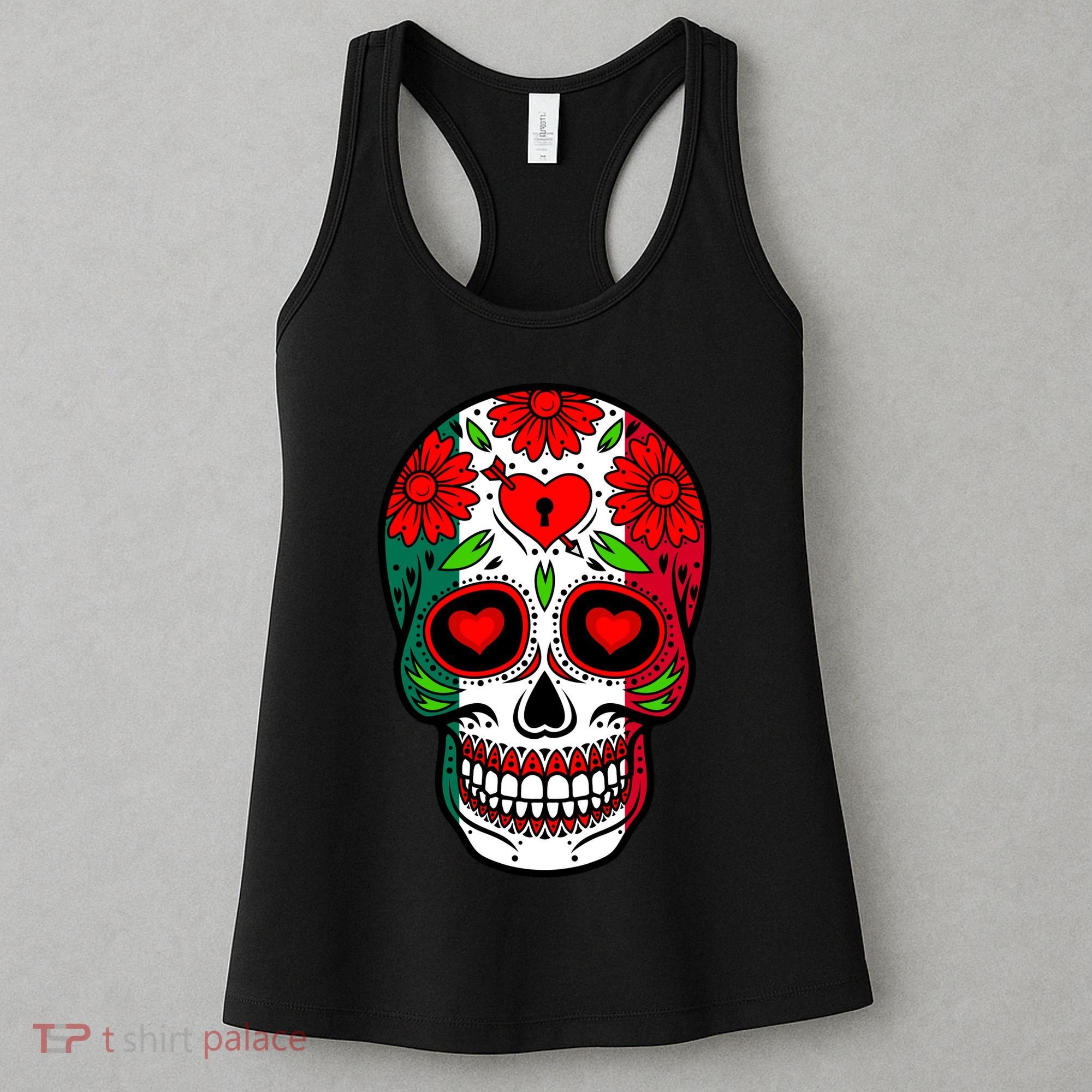 Mexican Sugar Skull Women's Tank Top
