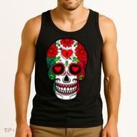 Mexican Sugar Skull Tank Top thumb 3