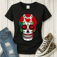 Mexican Sugar Skull Women's T-Shirt thumb 3