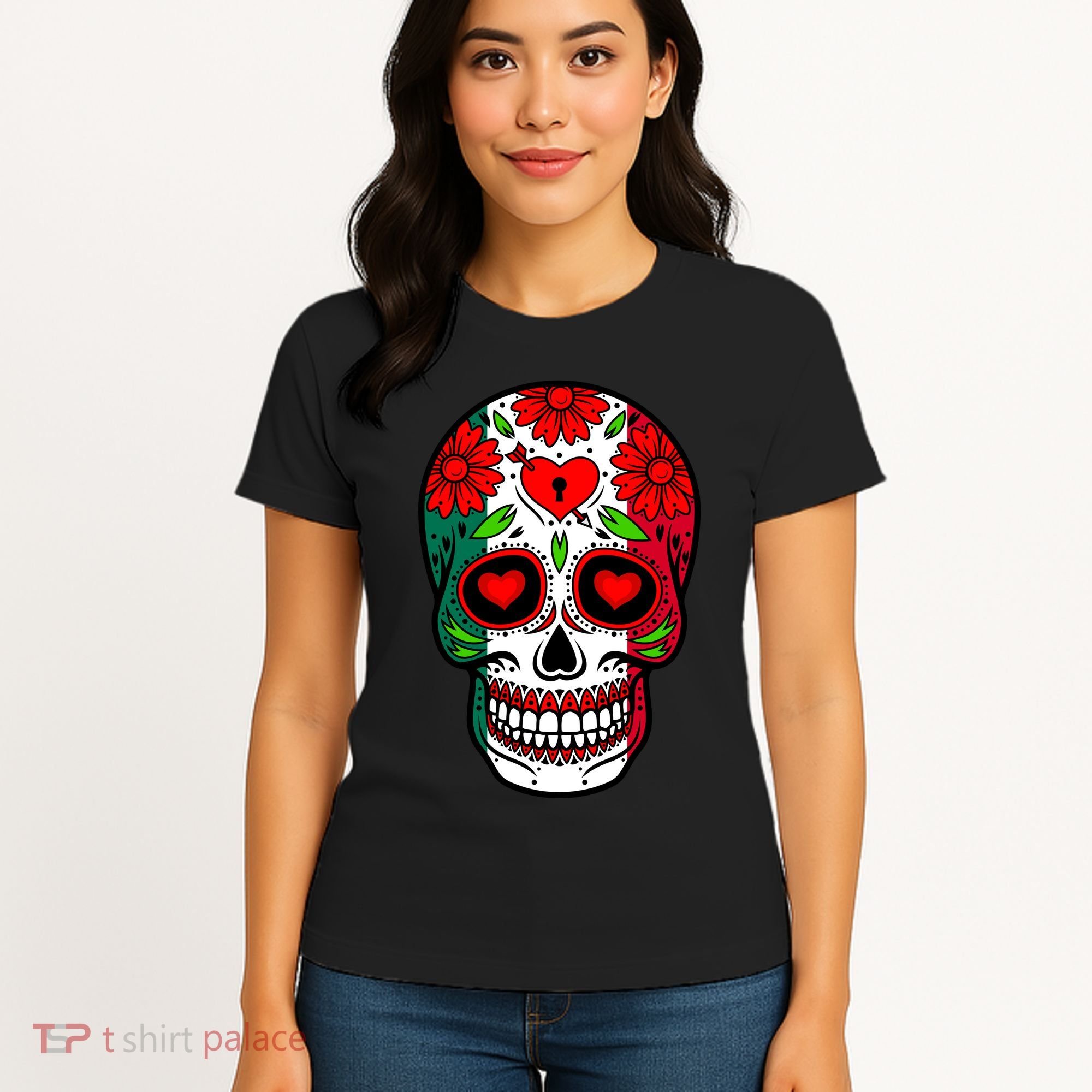 Mexican Sugar Skull Women's T-Shirt