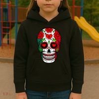 Mexican Sugar Skull Kids Hoodie thumb 3