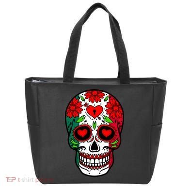 Mexican Sugar Skull Tote Bag