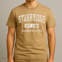 Sturbridge Massachusetts Ma Vintage Established T-Shirt thumb 3