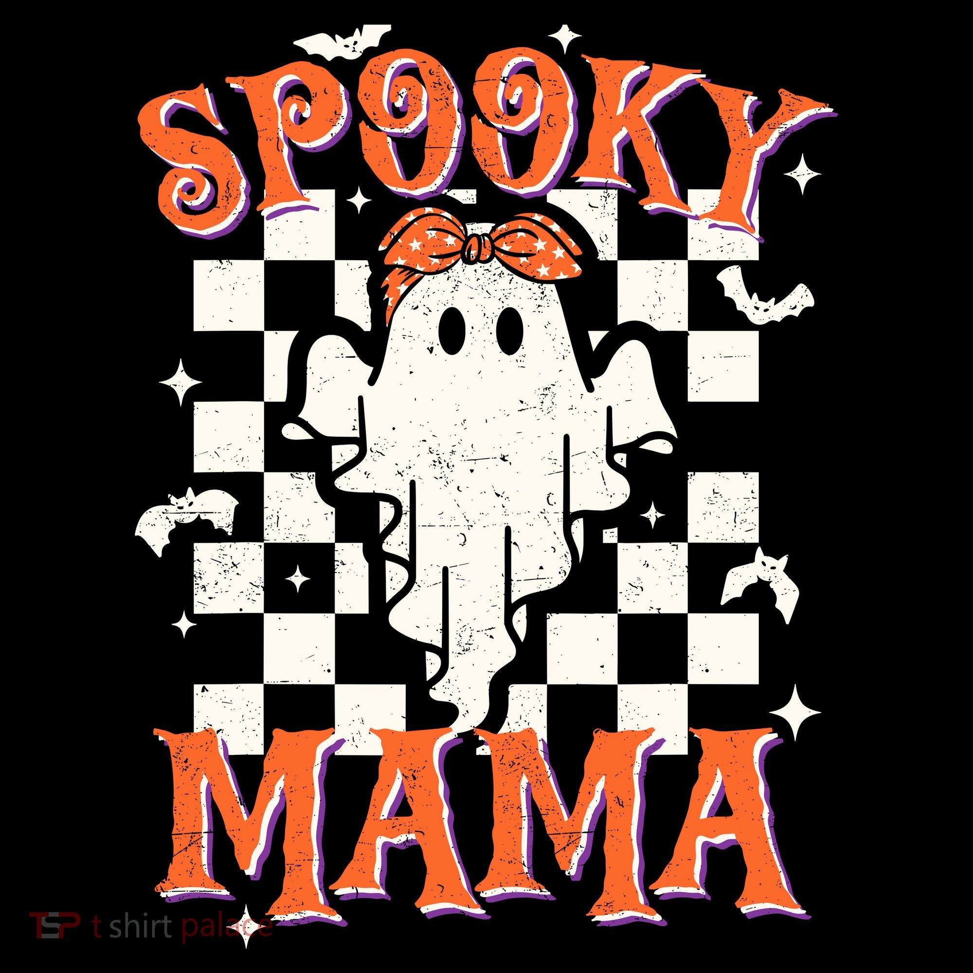 Spooky Mama Mom Cute Ghost Retro Spooky Season Halloween Coffee Mug