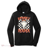 Spooky Mama Mom Cute Ghost Retro Spooky Season Halloween Women's Hoodie thumb 0