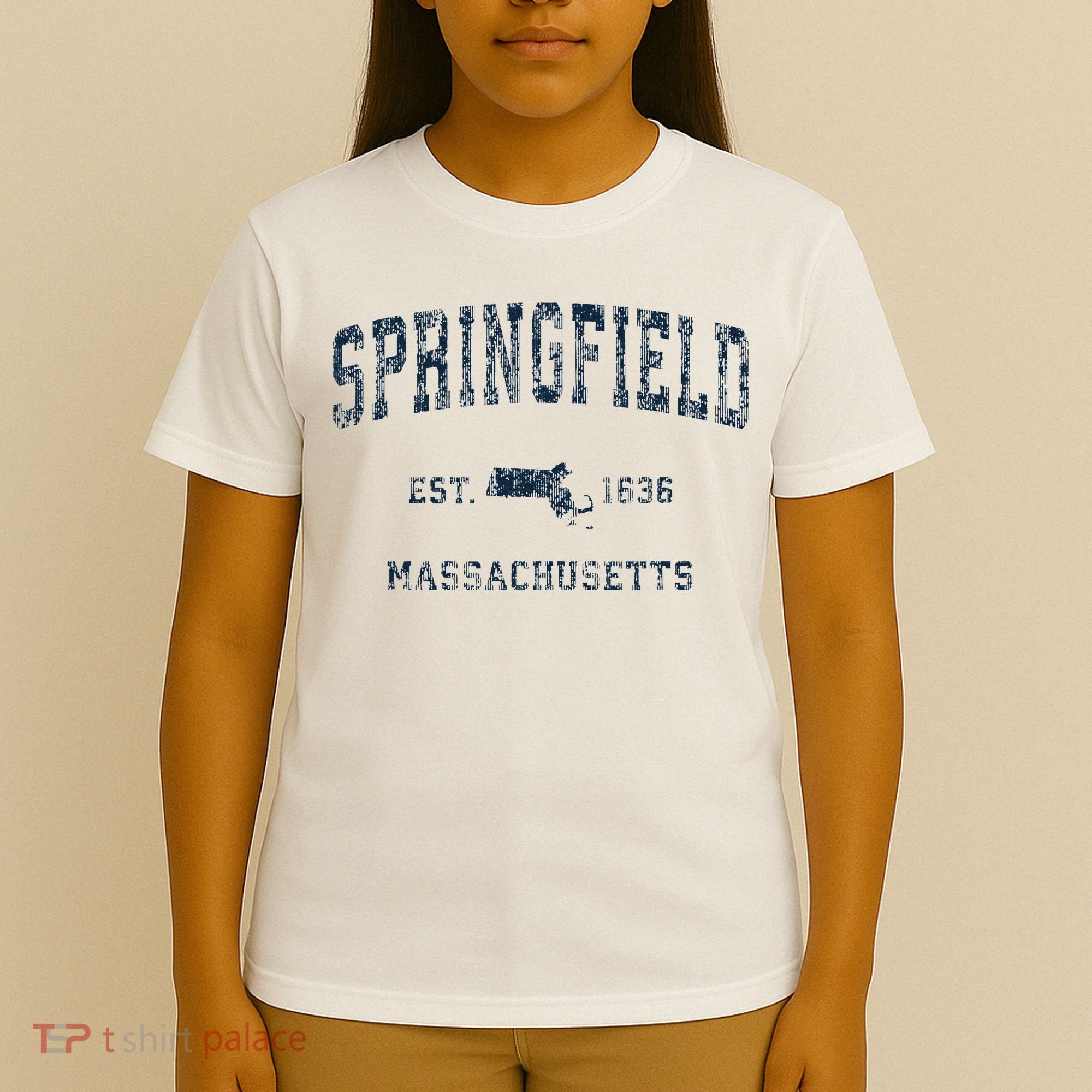 Springfield Massachusetts Ma Vintage Sports Print T-Shirt