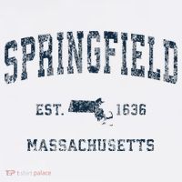 Springfield Massachusetts Ma Vintage Sports Print T-Shirt thumb 7