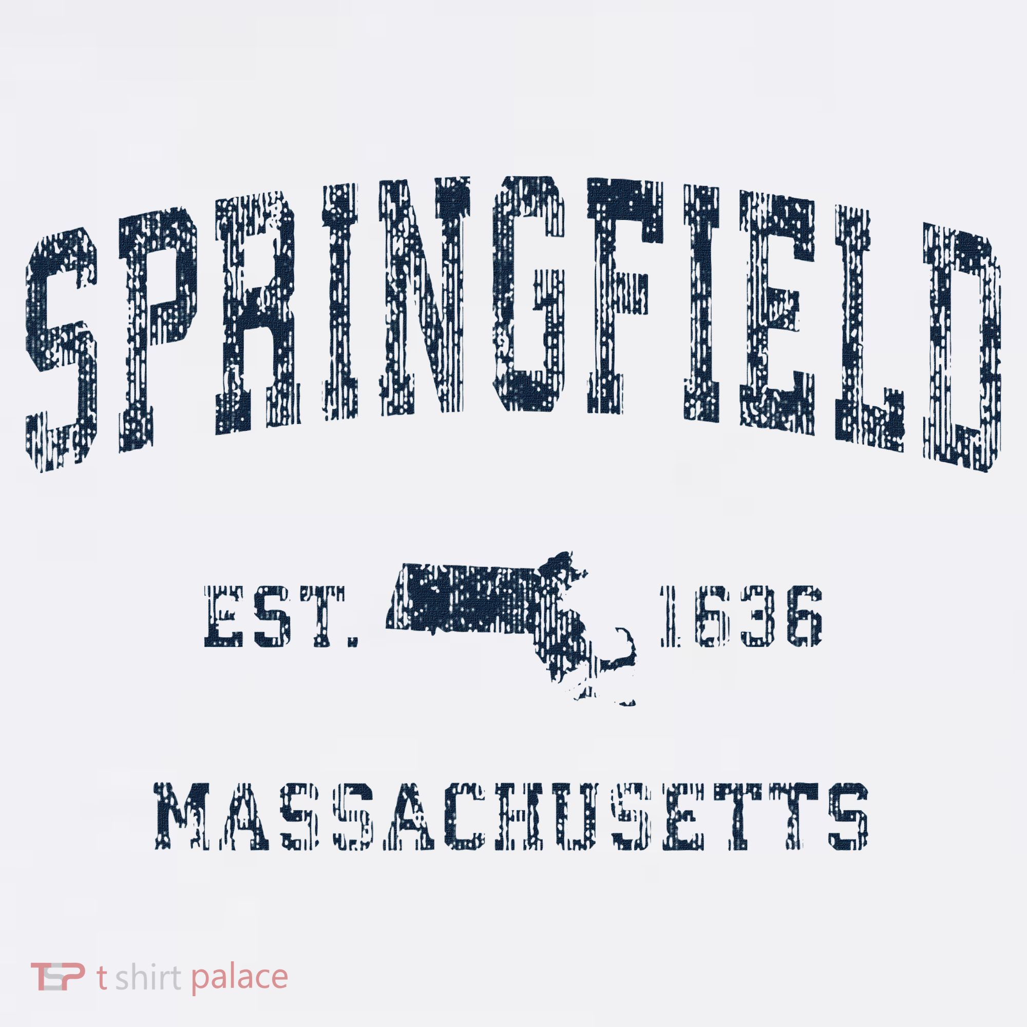 Springfield Massachusetts Ma Vintage Sports Print T-Shirt
