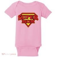 Super Mom Mother's Day Gift Baby Bodysuit thumb 0