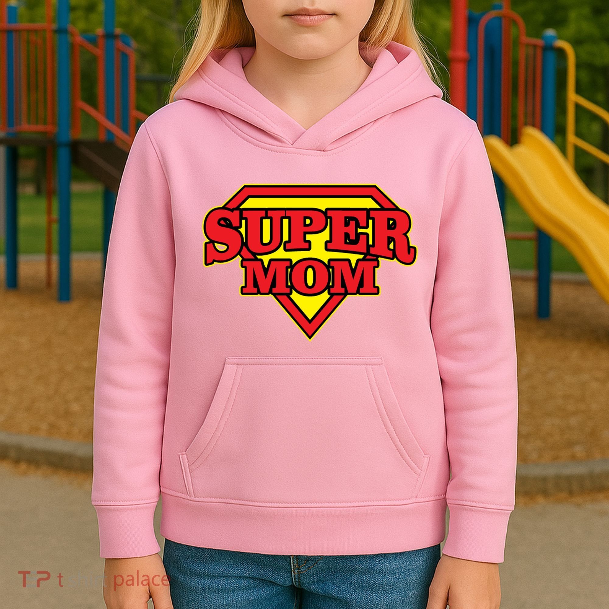 Super Mom Mother's Day Gift Kids Hoodie