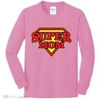Super Mom Mother's Day Gift Kids Long Sleeve Shirt thumb 0