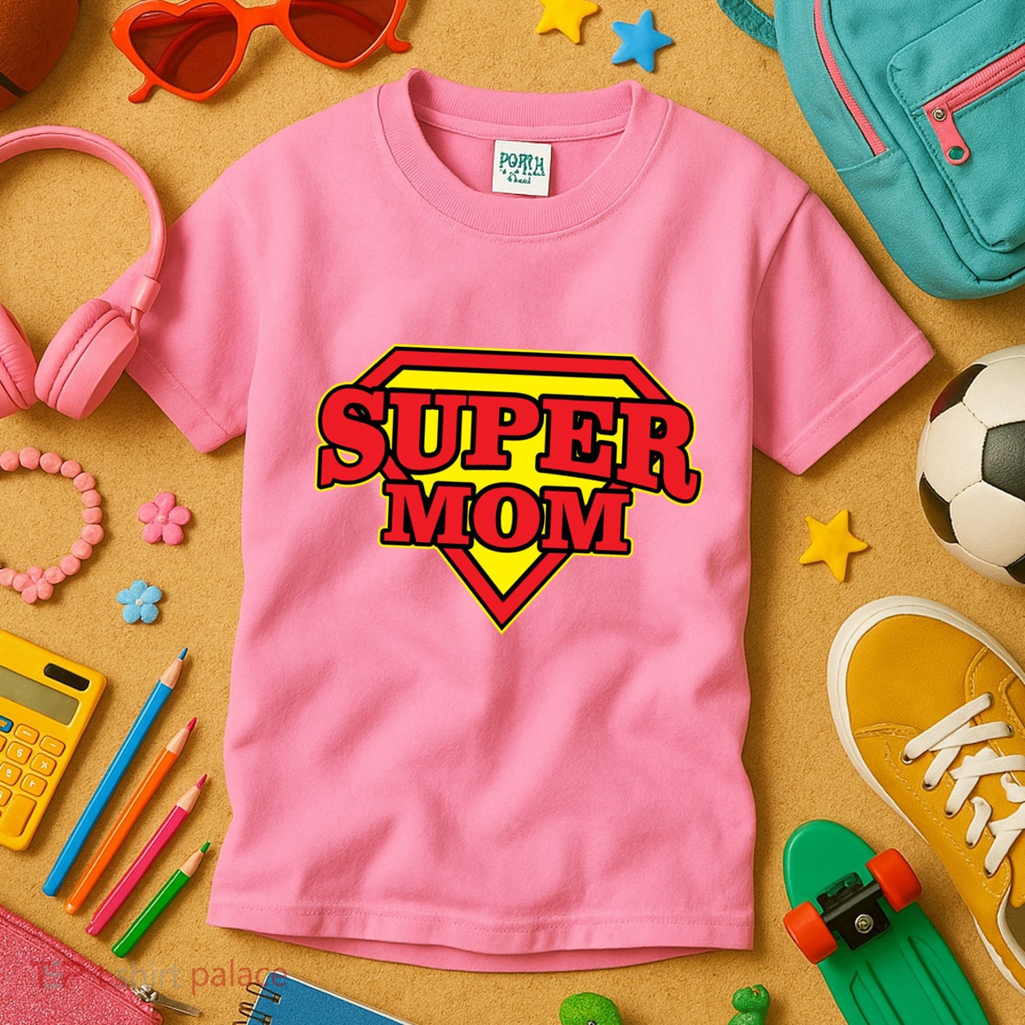 Super Mom Mother's Day Gift Kids T-Shirt