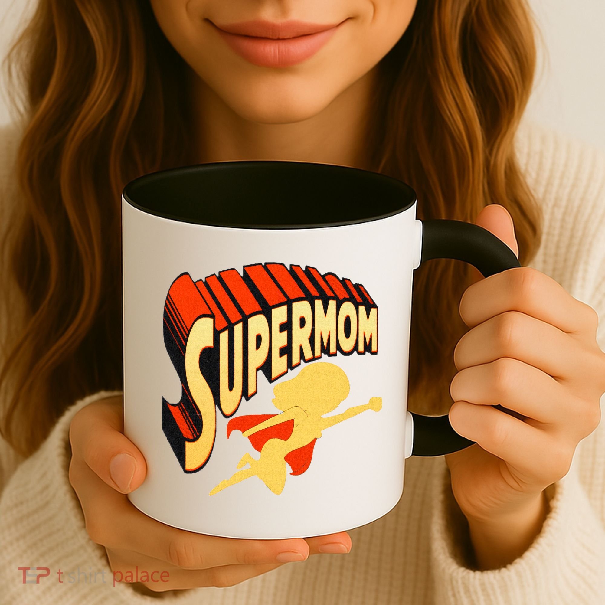 Super Mom Mothers Day & Birthday Gift For Mom Super Hero Coffee Mug
