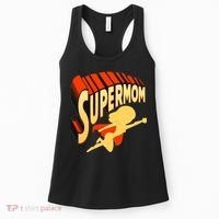 Super Mom Mothers Day & Birthday Gift For Mom Super Hero Women's Tank Top thumb 0