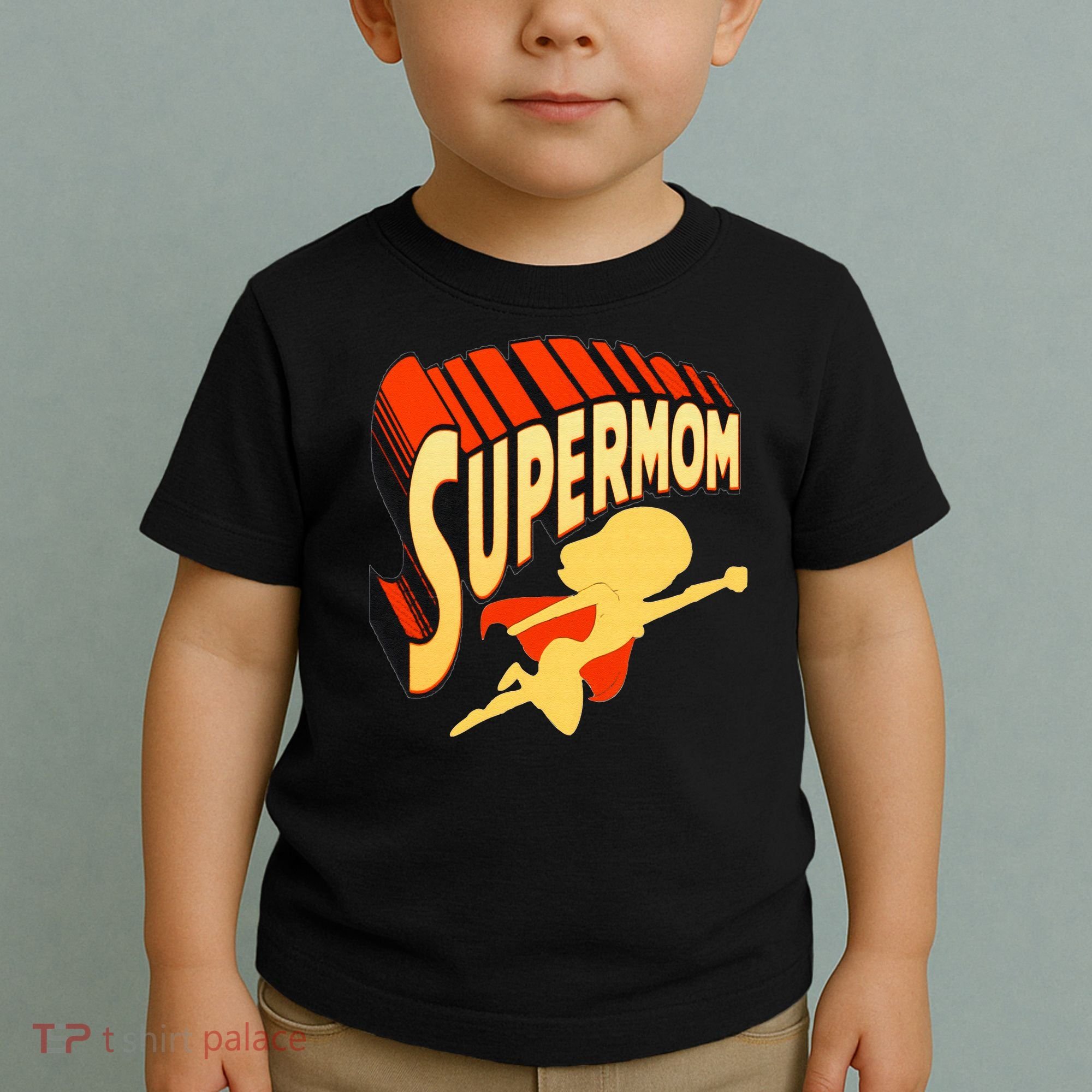 Super Mom Mothers Day & Birthday Gift For Mom Super Hero Toddler T-Shirt