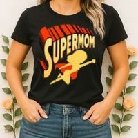 Super Mom Mothers Day & Birthday Gift For Mom Super Hero Women's T-Shirt thumb 2