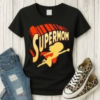 Super Mom Mothers Day & Birthday Gift For Mom Super Hero Women's T-Shirt thumb 3