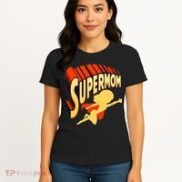 Super Mom Mothers Day & Birthday Gift For Mom Super Hero Women's T-Shirt thumb 4