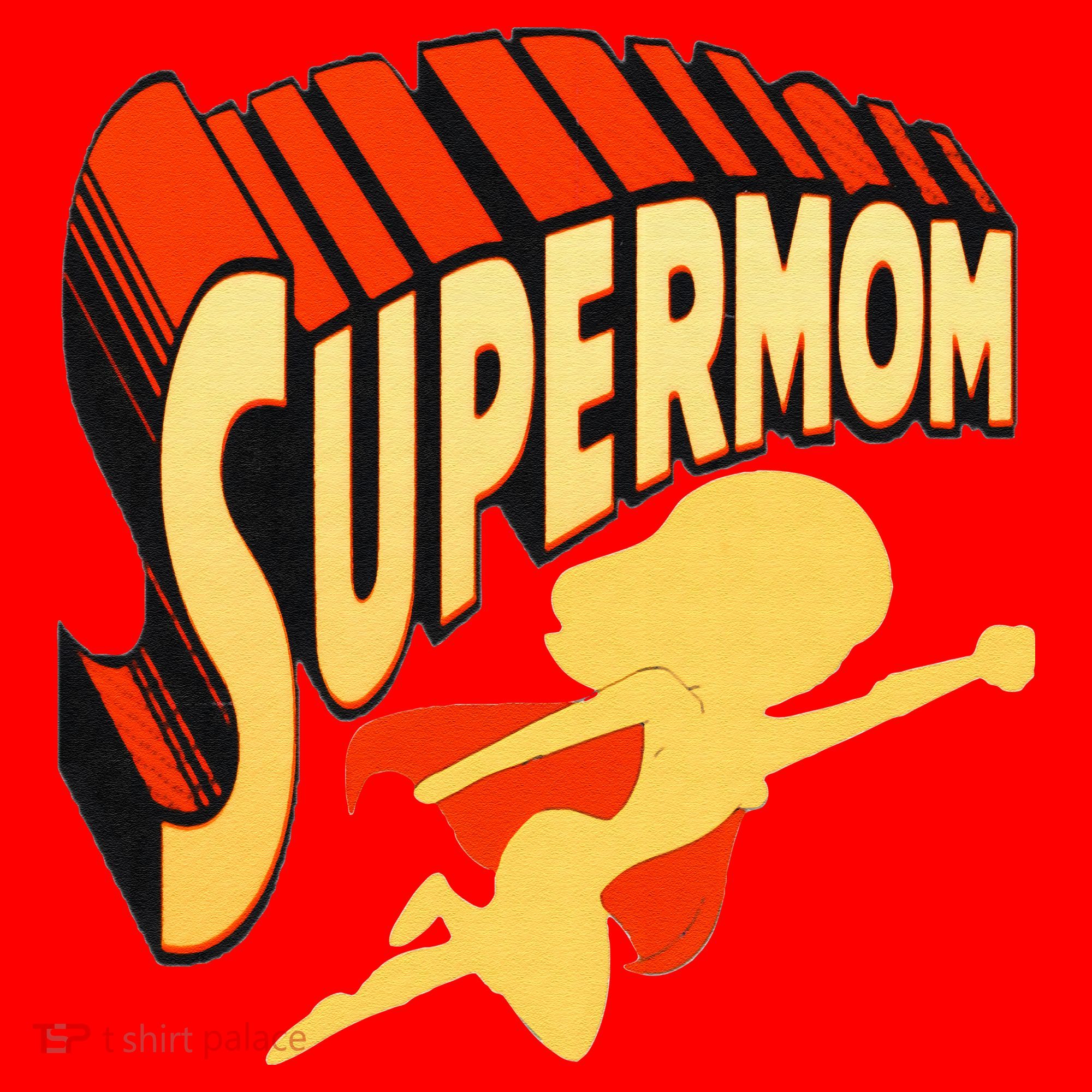 Super Mom Mothers Day & Birthday Gift For Mom Super Hero Santa Hat