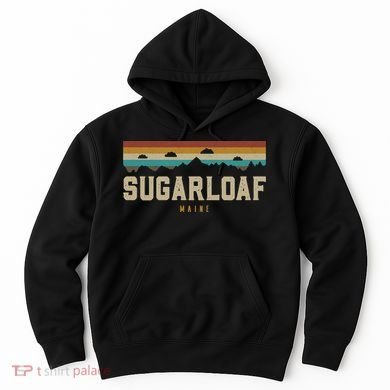 Sugarloaf Mountains Maine Hiking Outdoors Retro Hoodie