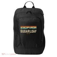 Sugarloaf Mountains Maine Hiking Outdoors Retro City Backpack thumb 0