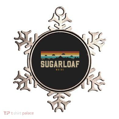 Sugarloaf Mountains Maine Hiking Outdoors Retro Ornament