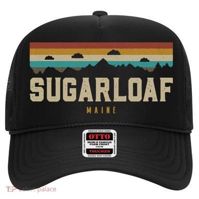 Sugarloaf Mountains Maine Hiking Outdoors Retro Hat