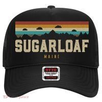 Sugarloaf Mountains Maine Hiking Outdoors Retro Hat thumb 0