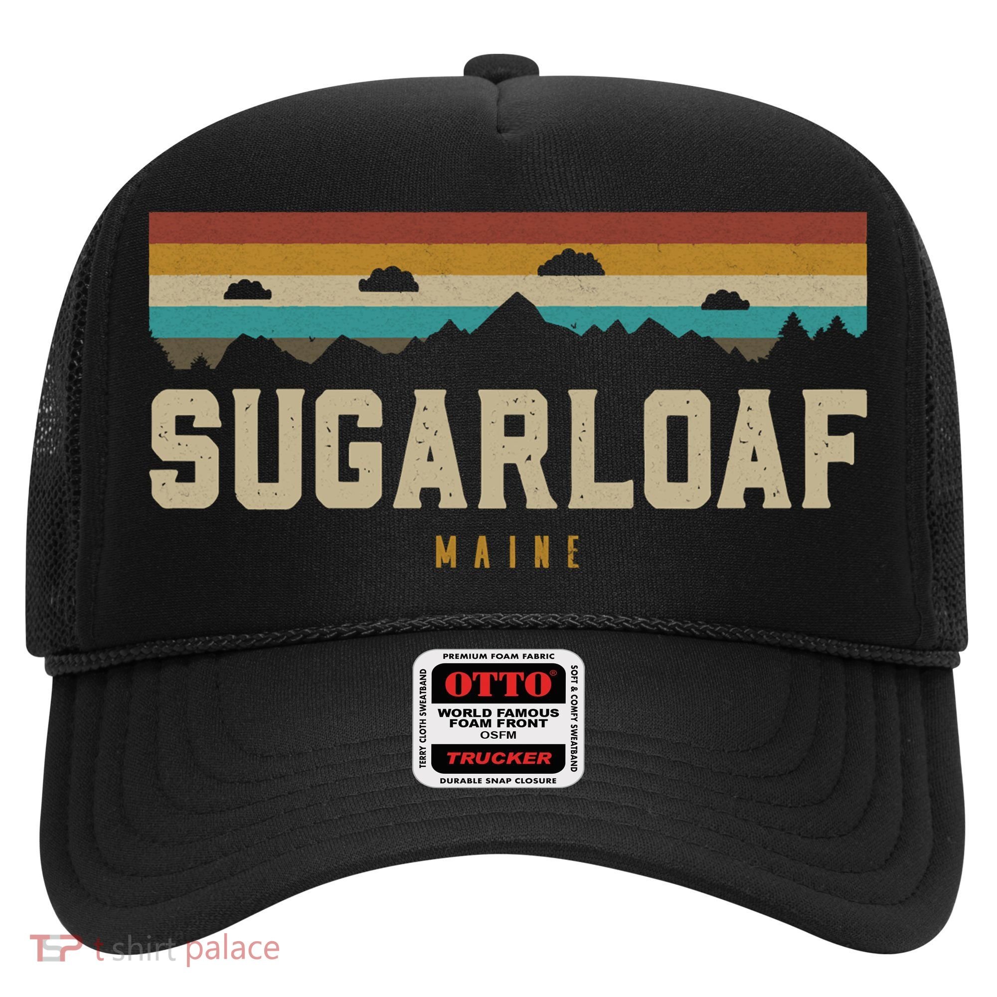 Sugarloaf Mountains Maine Hiking Outdoors Retro Hat