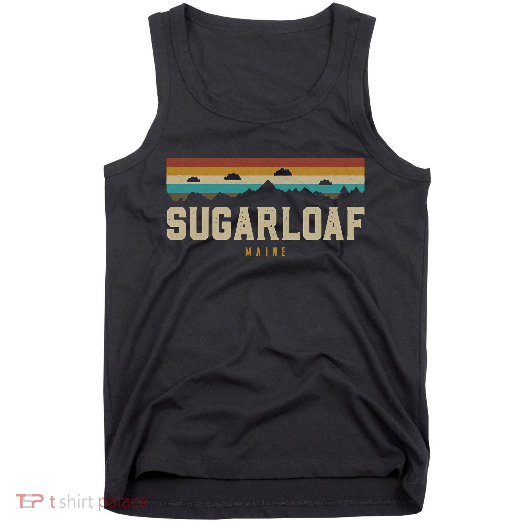 Sugarloaf Mountains Maine Hiking Outdoors Retro Tank Top