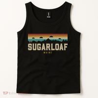 Sugarloaf Mountains Maine Hiking Outdoors Retro Tank Top thumb 2
