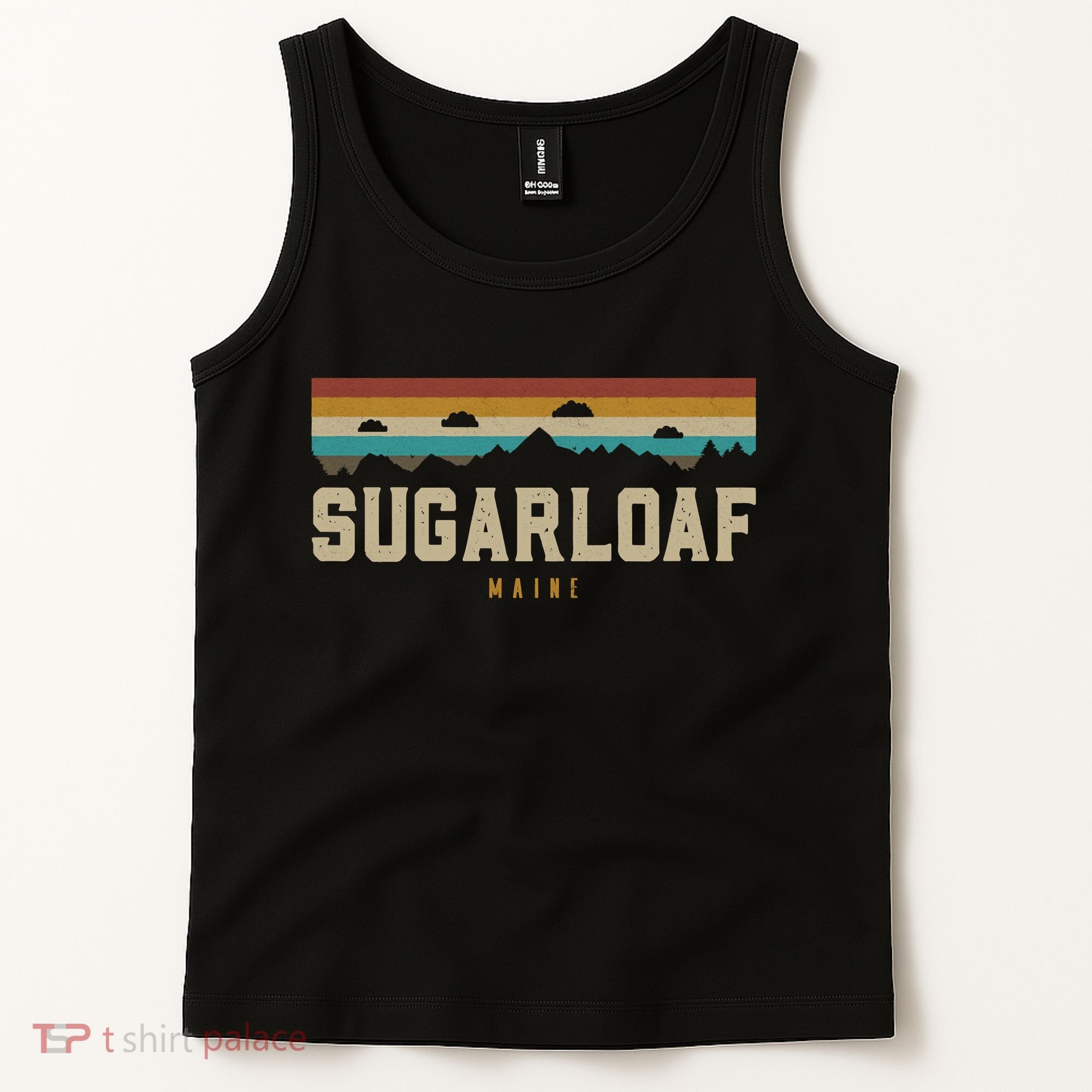 Sugarloaf Mountains Maine Hiking Outdoors Retro Tank Top