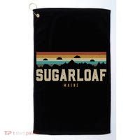 Sugarloaf Mountains Maine Hiking Outdoors Retro Golf Towel thumb 0