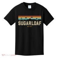 Sugarloaf Mountains Maine Hiking Outdoors Retro Kids T-Shirt thumb 0