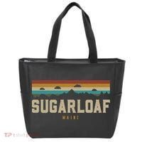 Sugarloaf Mountains Maine Hiking Outdoors Retro Tote Bag thumb 0