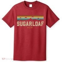 Sugarloaf Mountains Maine Hiking Outdoors Retro T-Shirt thumb 0