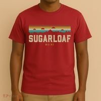 Sugarloaf Mountains Maine Hiking Outdoors Retro T-Shirt thumb 3