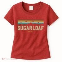 Sugarloaf Mountains Maine Hiking Outdoors Retro Women's T-Shirt thumb 0