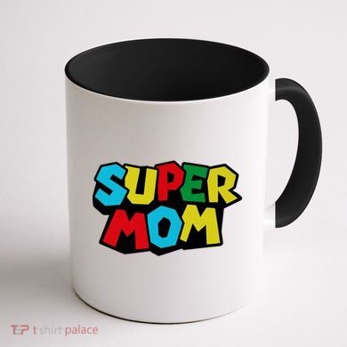 Super Mom Mommio Mommy Funny Color Coffee Mug back
