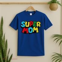 Super Mom Mommio Mommy Funny Color T-Shirt thumb 2