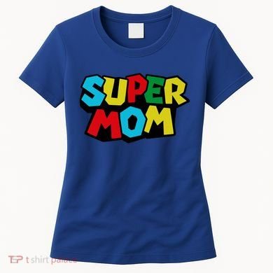 Super Mom Mommio Mommy Funny Color Women's T-Shirt