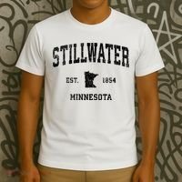 Stillwater Minnesota MN Vintage Sports Print T-Shirt thumb 3