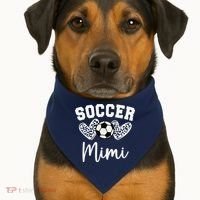 Soccer Mimi Matching Family Soccer USA-Made Doggie Bandana thumb 1