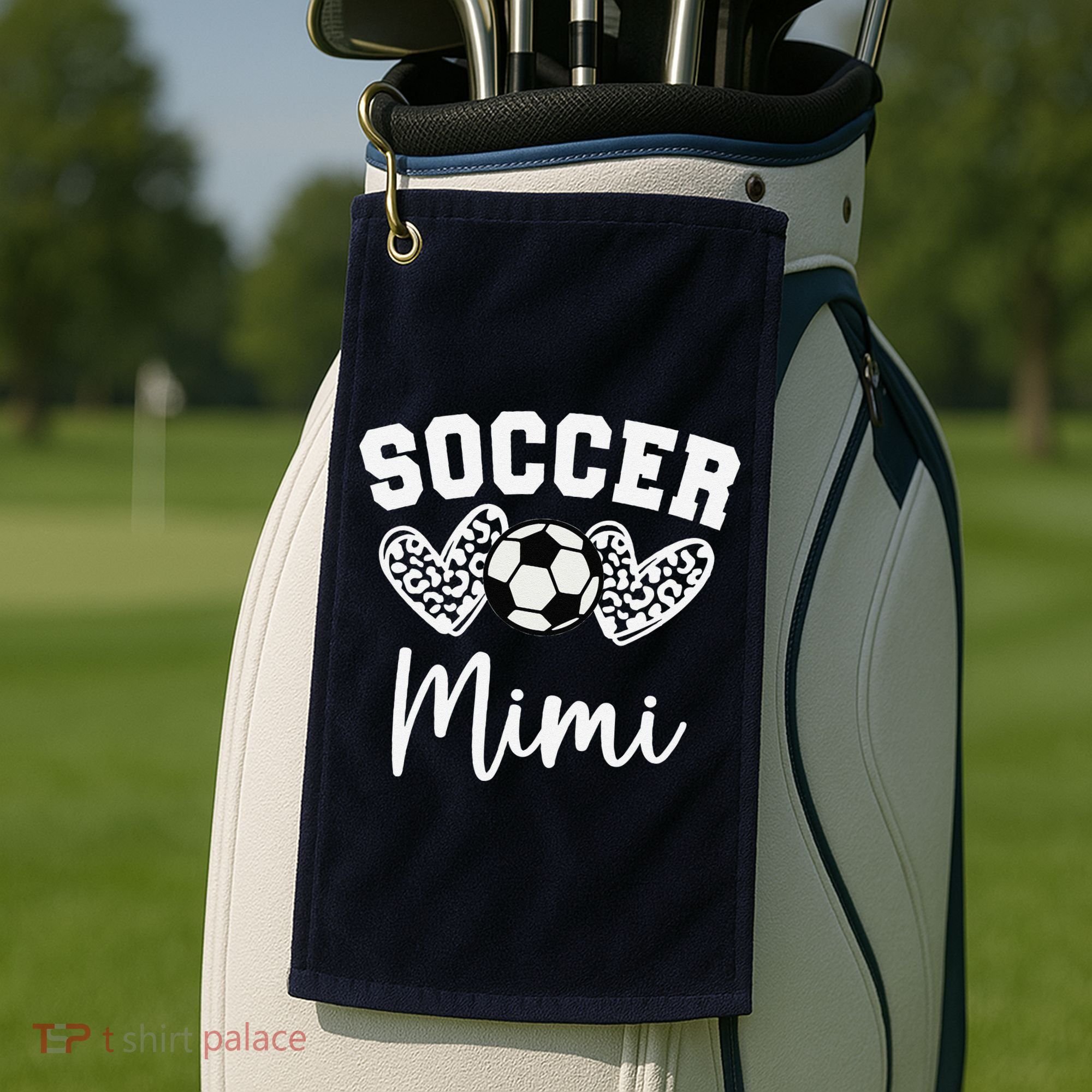 Soccer Mimi Matching Family Soccer Golf Towel