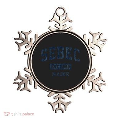Sebec Maine Me Vintage Established Ornament