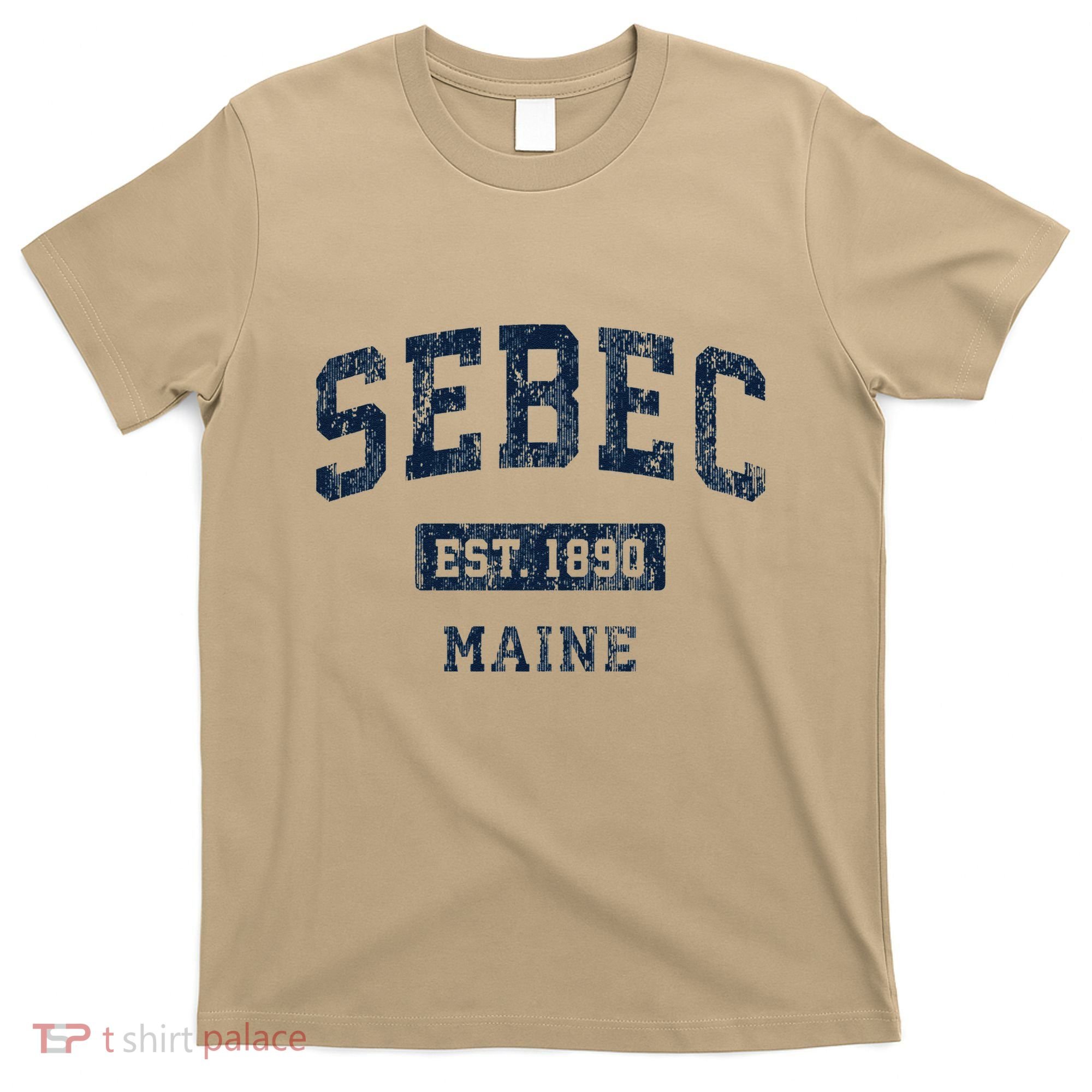 Sebec Maine Me Vintage Established T-Shirt