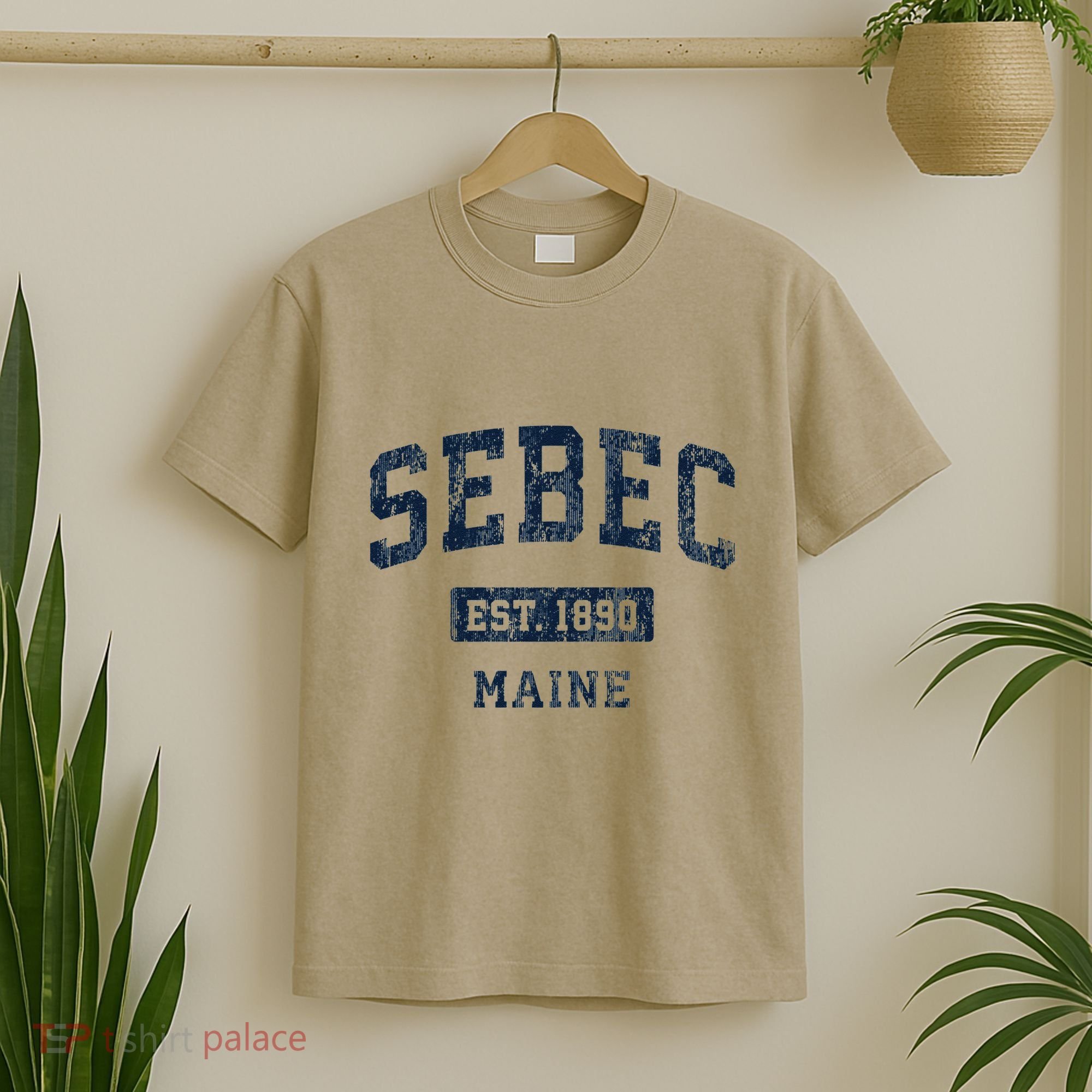 Sebec Maine Me Vintage Established T-Shirt